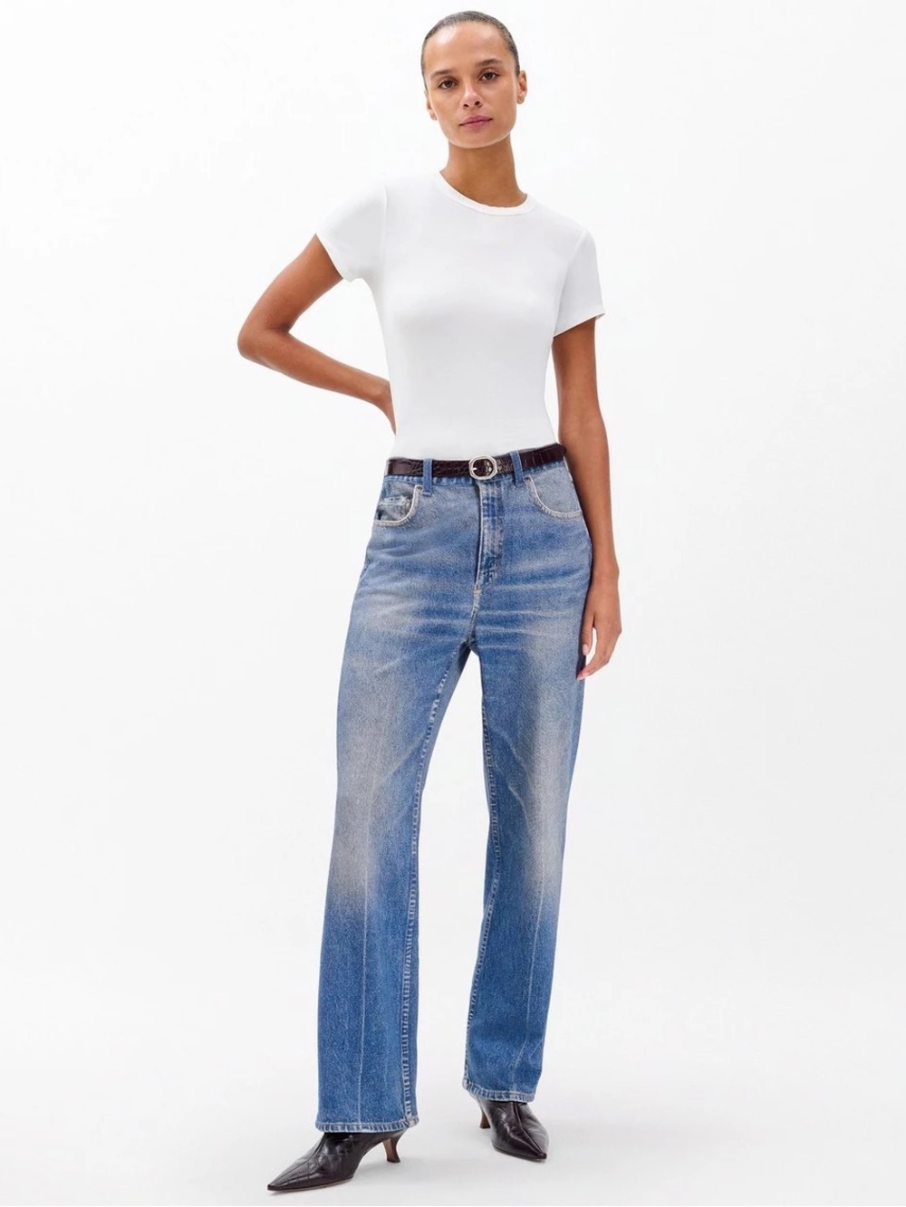 Rag and Bone Miramar Shea Relaxed Straight “sweatpants” jeans. Size 26